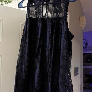 Navy blue semi formal dress